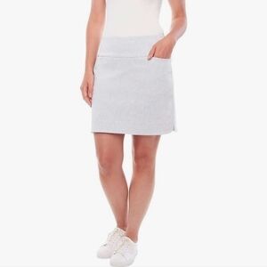 S.C.&CO. Blue And White Marled 360 Tummy Control Outdoor Active Skirt/Skort‎ XL